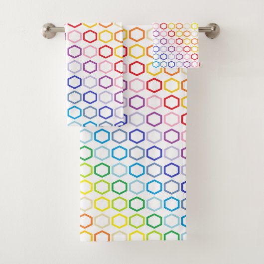 Grand spectre Arc-en-ciel Hexagones délimités (En situation)