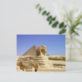 Grand Sphinx de Giza carte postale (Debout devant)