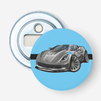 Grand Sport Corvette Grey Limited Edition Car Button Flesopener