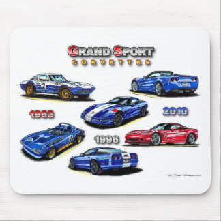 Grand Sport Corvettes 1963, 1996, 2010 Muismat