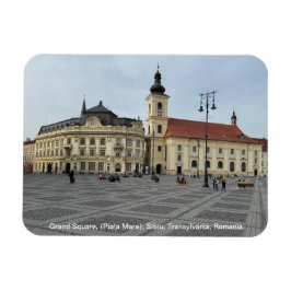 Grand Square, (Piaţa Mare), Sibiu, Roemenië op een Magneet