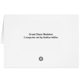 Grand squelette Dane (Dos Horizontal)