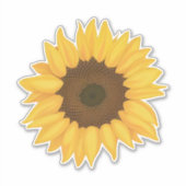 Grand Sticker à fleurs de tournesol (Devant)