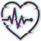 Grand Sticker en vinyle de 8 po x 8 po sur mesure (Devant)