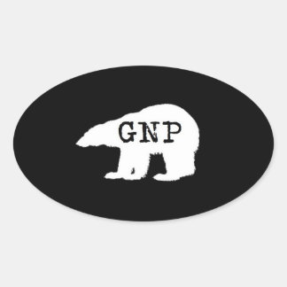 Grand Sticker rond Prepper Nord