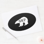 Grand Sticker rond Prepper Nord (Enveloppe)
