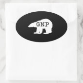 Grand Sticker rond Prepper Nord (Sac)