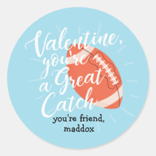 Grand Sticker Valentine Football Catch