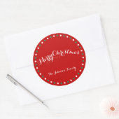 Grand Stickers de Noël blanc rouge (Enveloppe)