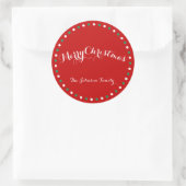 Grand Stickers de Noël blanc rouge (Sac)