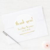 Grand Stickers Mariage Blanc Golden Great Gatsby (Enveloppe)
