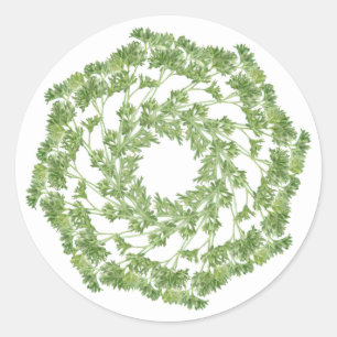 GRAND Stickers ronds PARSLEY WREATY
