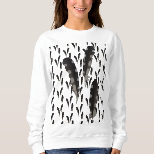 Grand Sweatshirt de plumes de pic-bois (Devant)