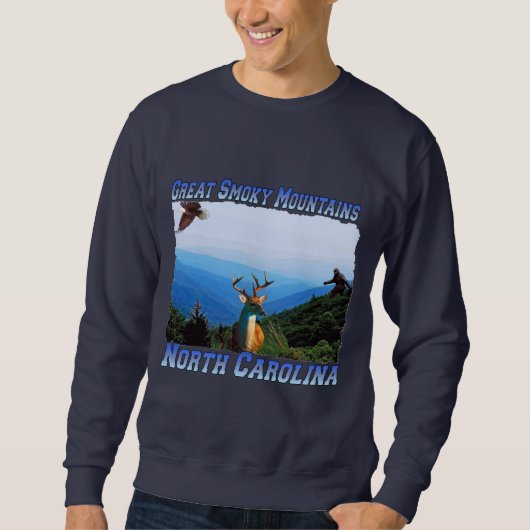 Grand sweatshirt fumeux d'adulte de Mtns la (Devant)