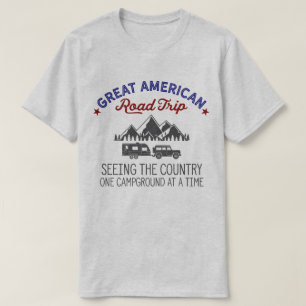 Grand T-shirt American Road Trip, Chemise RV Campi