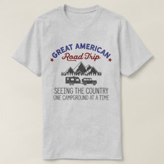 Grand T-shirt American Road Trip, Chemise RV Campi