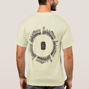 grand T-shirt avec motif arrière