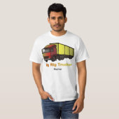 Grand t-shirt de camion à semi-remorque (Devant entier)