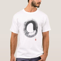 Grand T-shirt de cercle de zen d'Enso