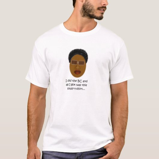 Grand T-shirt de côtelette, chocolat (Devant)