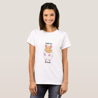 Grand T-shirt de hamster de coeur de petites