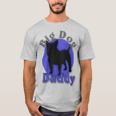 Grand T-shirt de papa de chien de bull-terrier (Devant)
