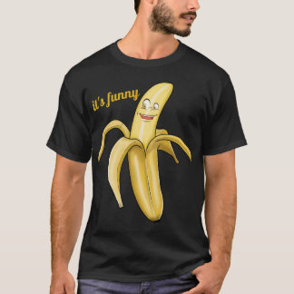 Grand T-shirt mignon de banane - bande dessinée