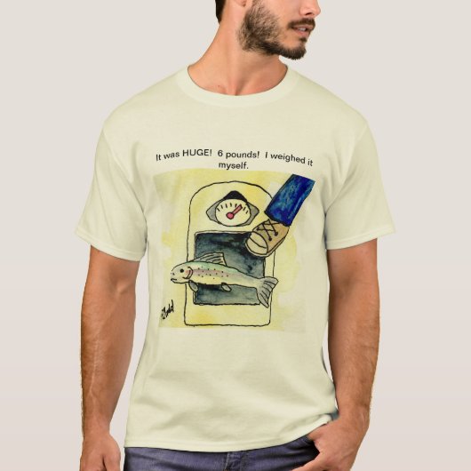 Grand T-Shirt Poisson Mensonge Drôle (Devant)