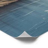 Grand tableau de montagnes abstraites sur toile 3D (Coin)
