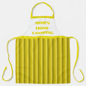 Grand tablier de Cuisine à domicile de maman rayé  (Recto)
