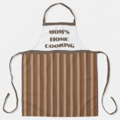 Grand tablier de Cuisine Brown à rayures pour mama (Recto)