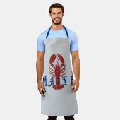 Grand tablier gris homard du Maine (Porté)