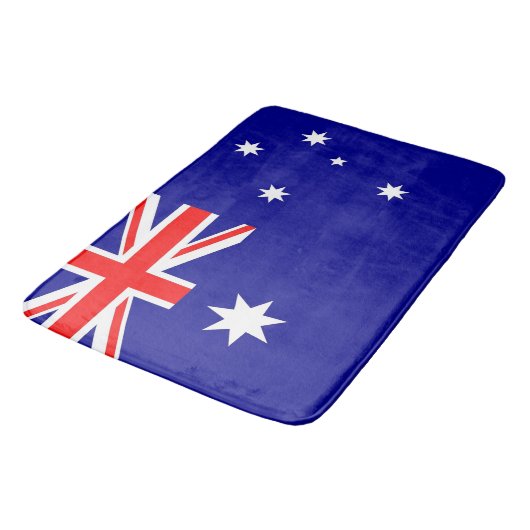 Grand tapis de bain avec drapeau d'Australie (Angle)