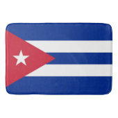 Grand tapis de bain avec drapeau de Cuba (Devant)