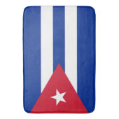 Grand tapis de bain avec drapeau de Cuba (devant Vertical)