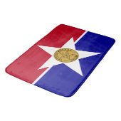 Grand tapis de bain avec drapeau de Dallas (Angle)