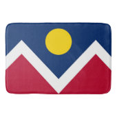 Grand tapis de bain avec drapeau de Denver, USA (Devant)
