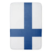 Grand tapis de bain avec drapeau de Finlande (devant Vertical)