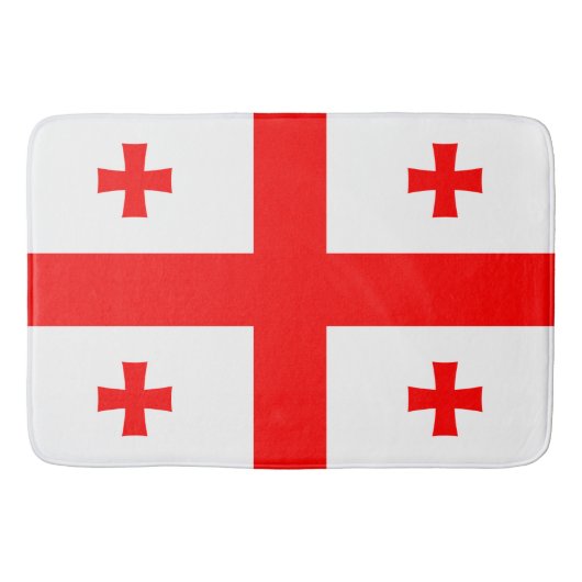 Grand tapis de bain avec drapeau de Géorgie (Devant)