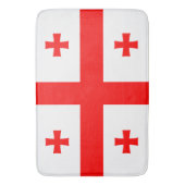 Grand tapis de bain avec drapeau de Géorgie (devant Vertical)