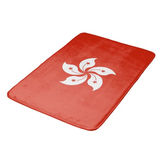 Grand tapis de bain avec drapeau de Hong Kong (Angle)