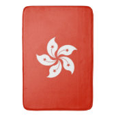 Grand tapis de bain avec drapeau de Hong Kong (devant Vertical)