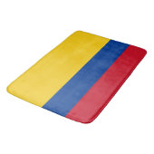 Grand tapis de bain avec drapeau de la Colombie (Angle)