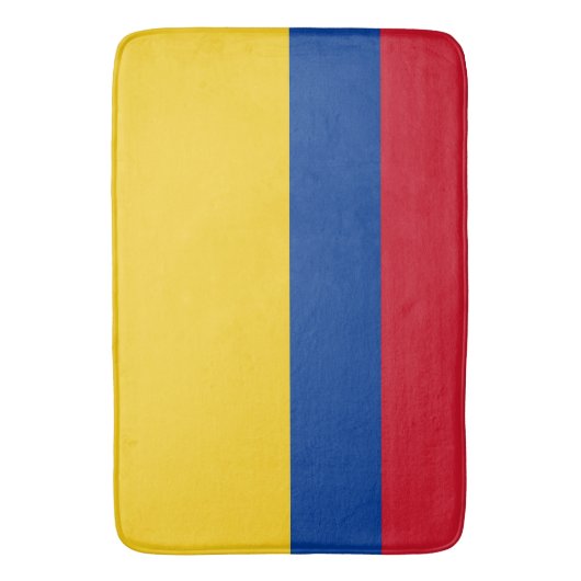 Grand tapis de bain avec drapeau de la Colombie (devant Vertical)