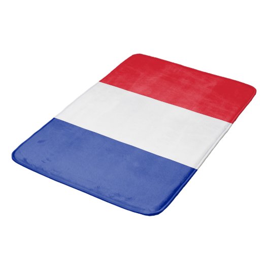 Grand tapis de bain avec drapeau de la France (Angle)