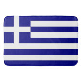 Grand tapis de bain avec drapeau de la Grèce (Devant)