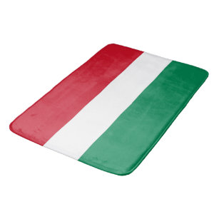 Grand tapis de bain avec drapeau de la Hongrie
