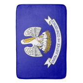 Grand tapis de bain avec drapeau de la Louisiane,  (devant Vertical)