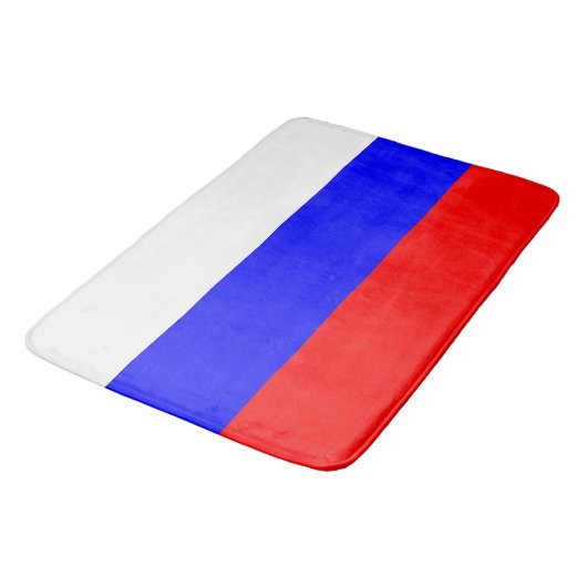Grand tapis de bain avec drapeau de la Russie (Angle)