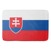 Grand tapis de bain avec drapeau de la Slovaquie (Devant)
